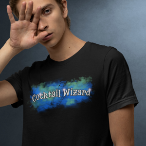 Cocktail Wizard Blue-Green T-Shirt